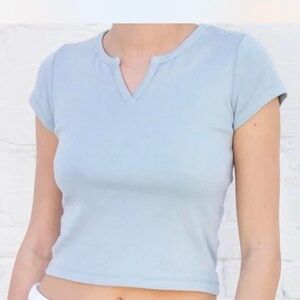 Brandy Melville Light Blue Crop Top